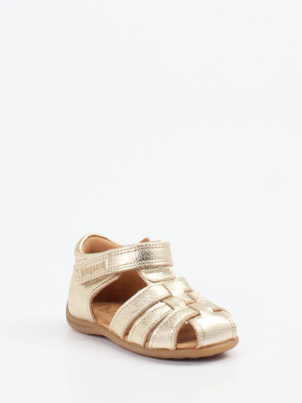 Bisgaard – Sandalen aus Metallicleder Gold