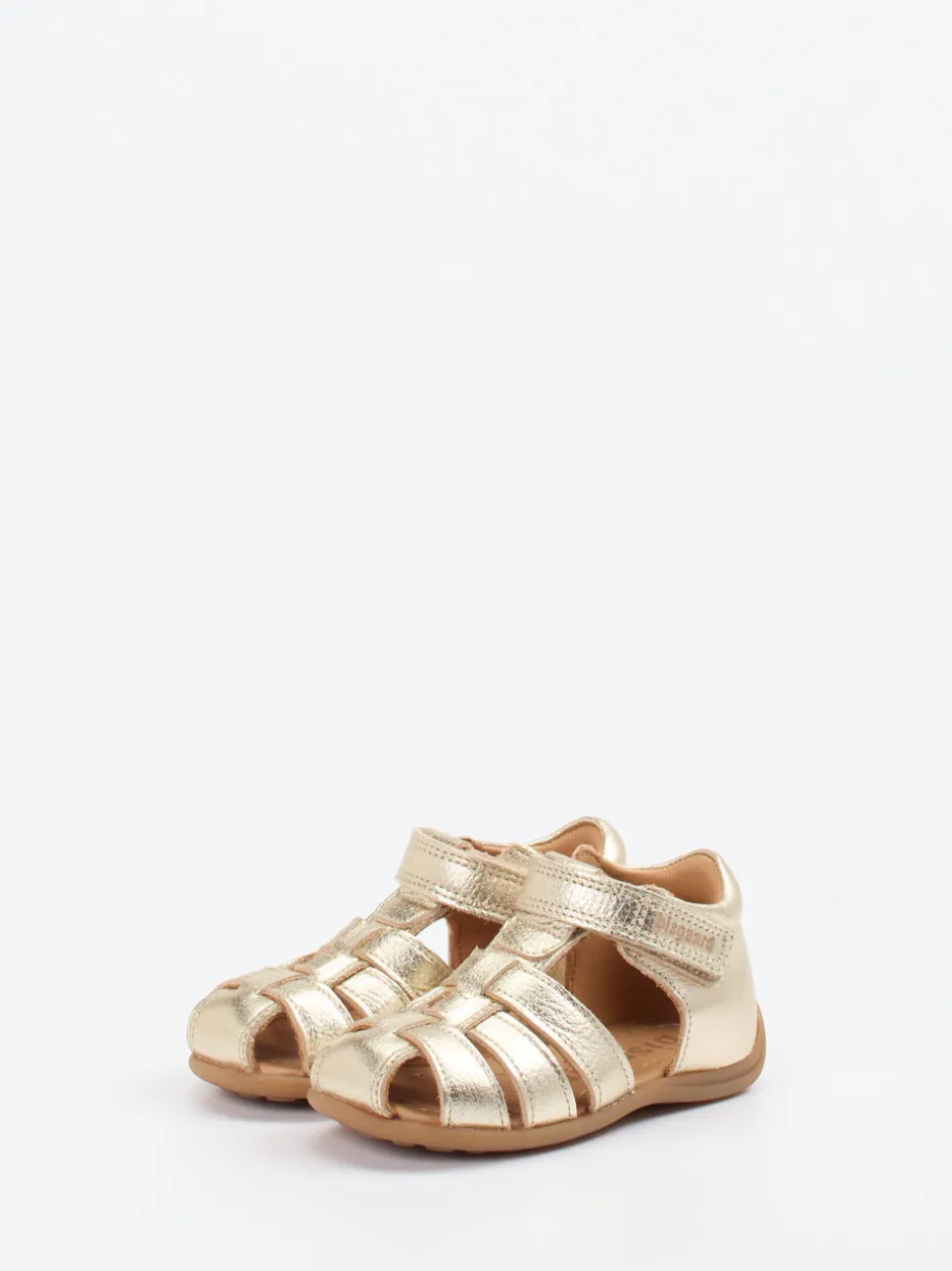 Bisgaard – Sandalen aus Metallicleder Gold