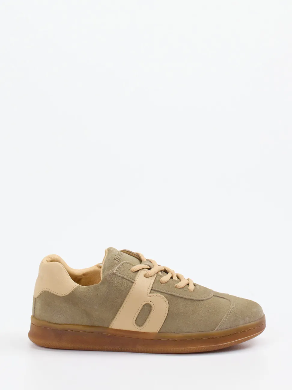 Bisgaard – Sneaker aus Veloursleder sandbeige