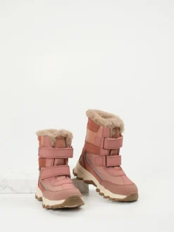 Bisgaard – Winterstiefel aus Nubukleder in Rosa
