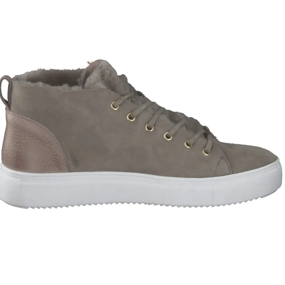 Blackstone – Sneaker aus Veloursleder mit Lammfellfutter