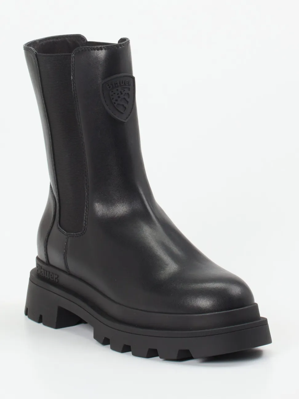Blauer – Chelsea Boots aus Lammleder Schwarz