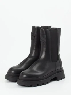 Blauer – Chelsea Boots aus Lammleder Schwarz