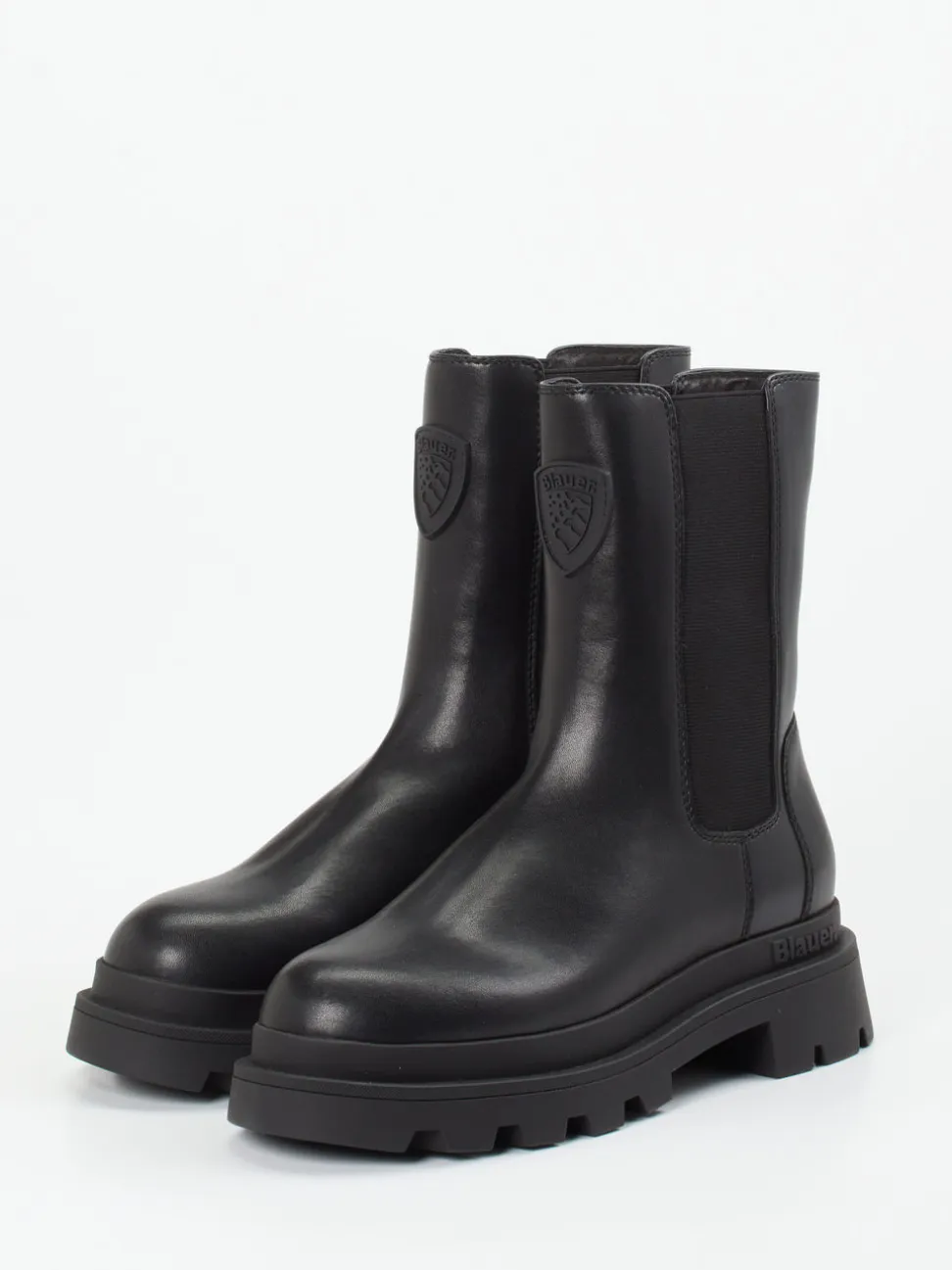 Blauer – Chelsea Boots aus Lammleder Schwarz