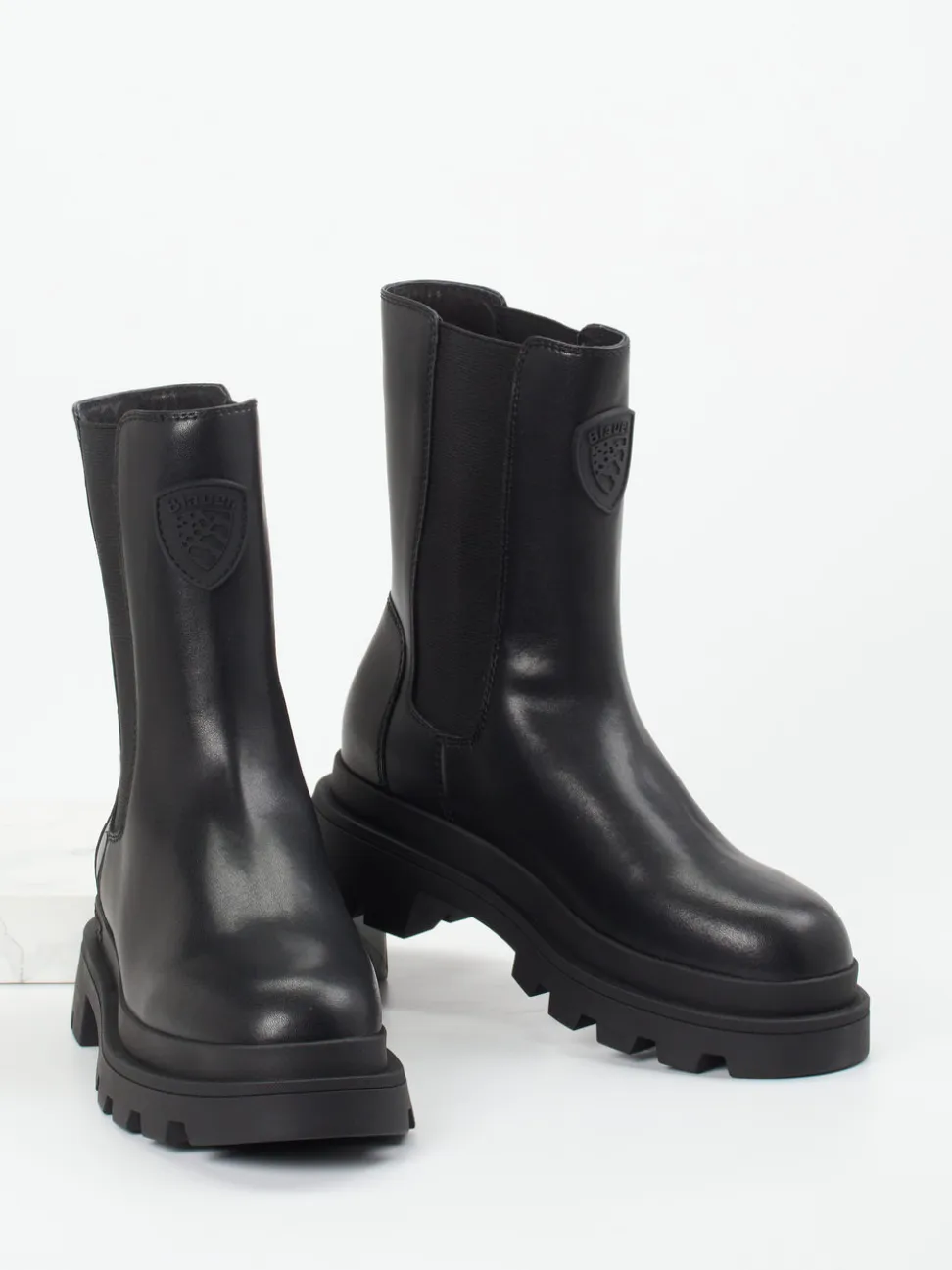 Blauer – Chelsea Boots aus Lammleder Schwarz