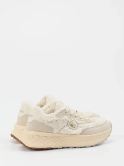 Blauer – Chunky Sneaker aus Textil in Beige