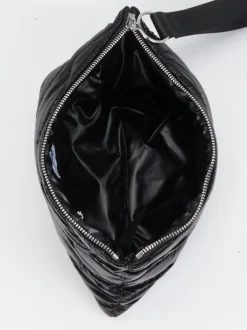 Blauer – Clutch aus Textil in Schwarz glänzend