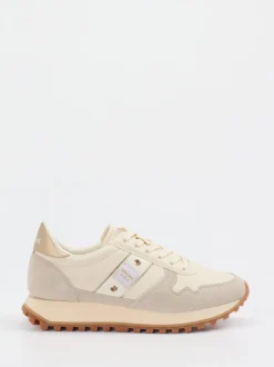 Blauer – Retro Runner aus Veloursleder beige