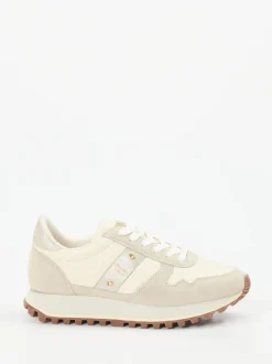 Blauer – Retro-Sneaker aus Veloursleder Beige