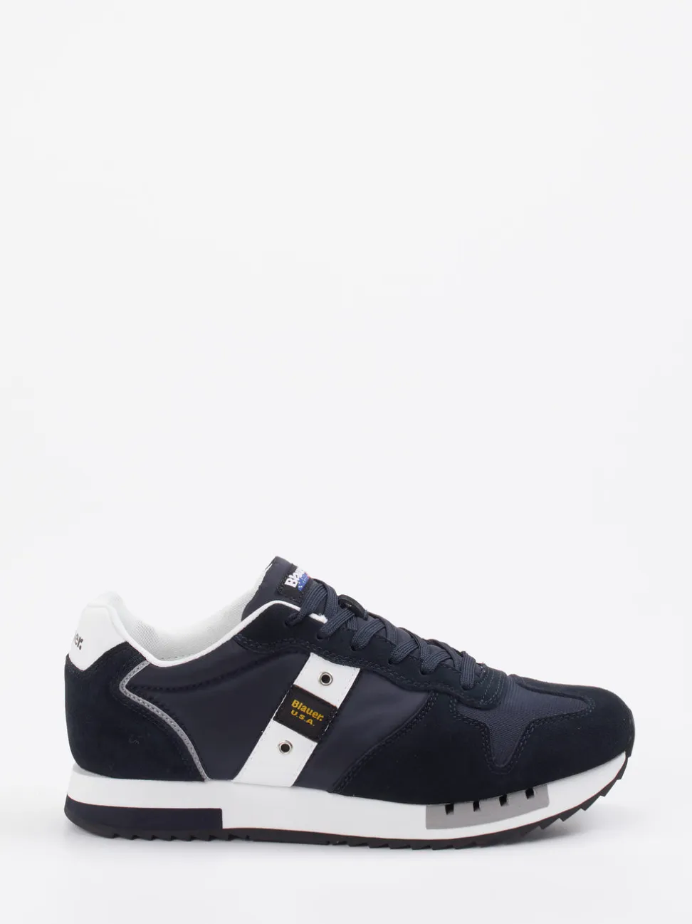 Blauer – Retro-Sneaker aus Veloursleder dunkelblau