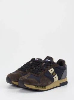 Blauer – Retro-Sneaker aus Velour und Textil