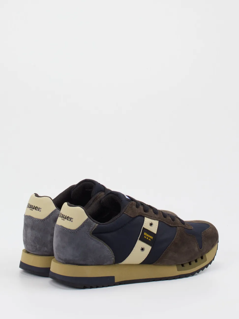 Blauer – Retro-Sneaker aus Velour und Textil