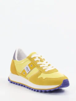 Blauer – Retro-Sneaker aus Veloursleder gelb
