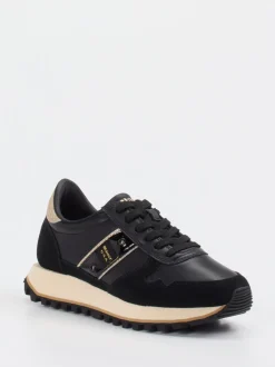 Blauer – Retro-Sneaker aus Velourleder und Glattleder