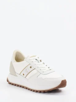 Blauer – Retro-Sneaker aus Veloursleder Off-White