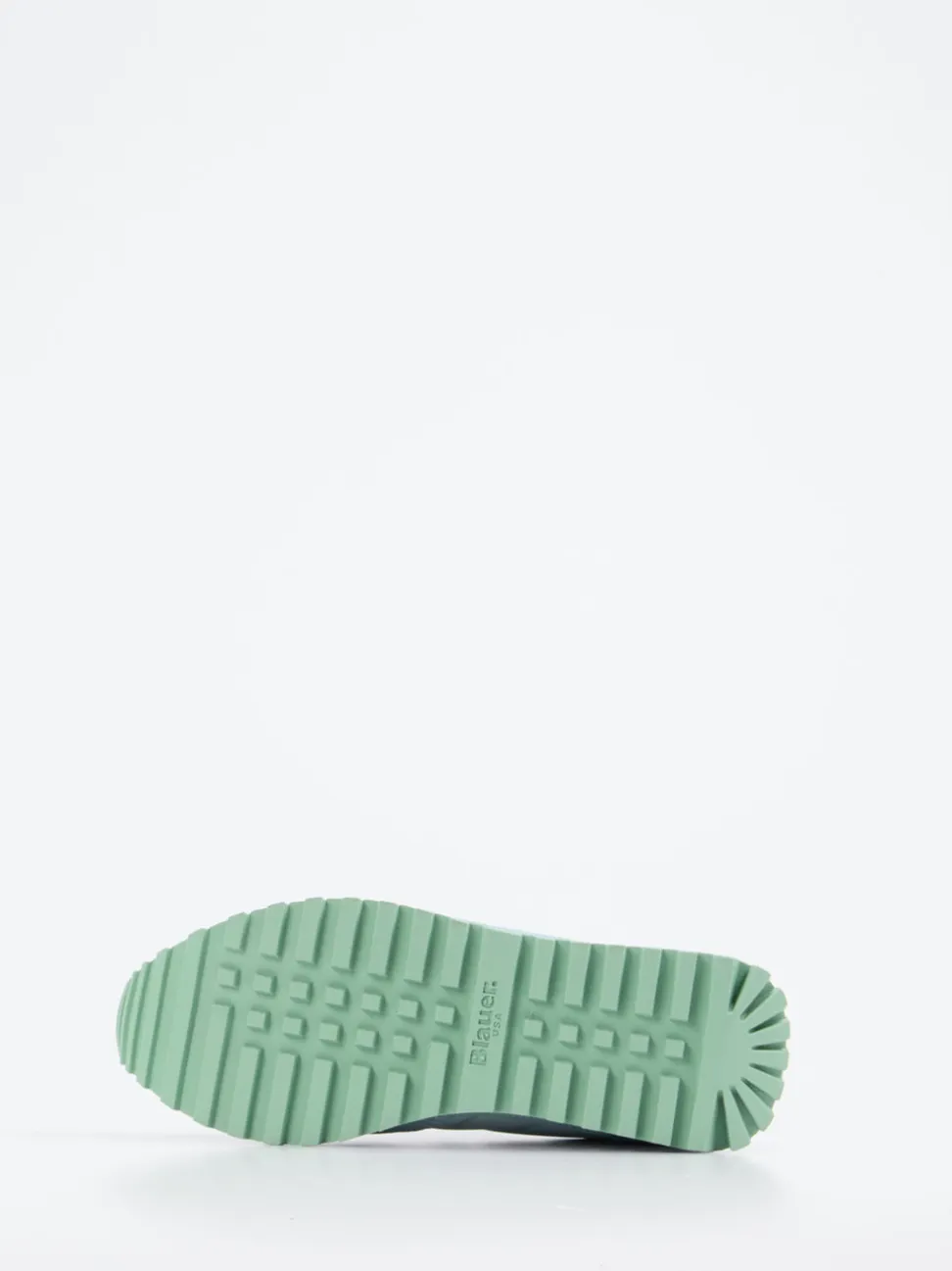 Blauer – Retro-Sneaker aus Veloursleder Pastellblau