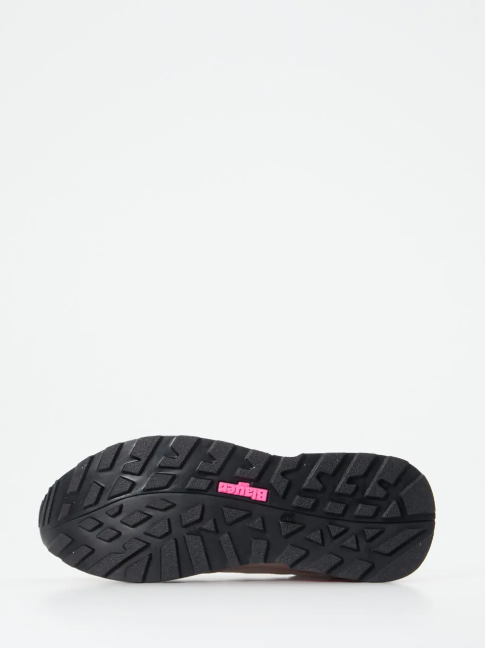Blauer – Retro-Sneaker aus Veloursleder mit Neonakzent