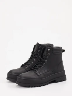 Blauer – Schnürboots aus Kalbleder schwarz