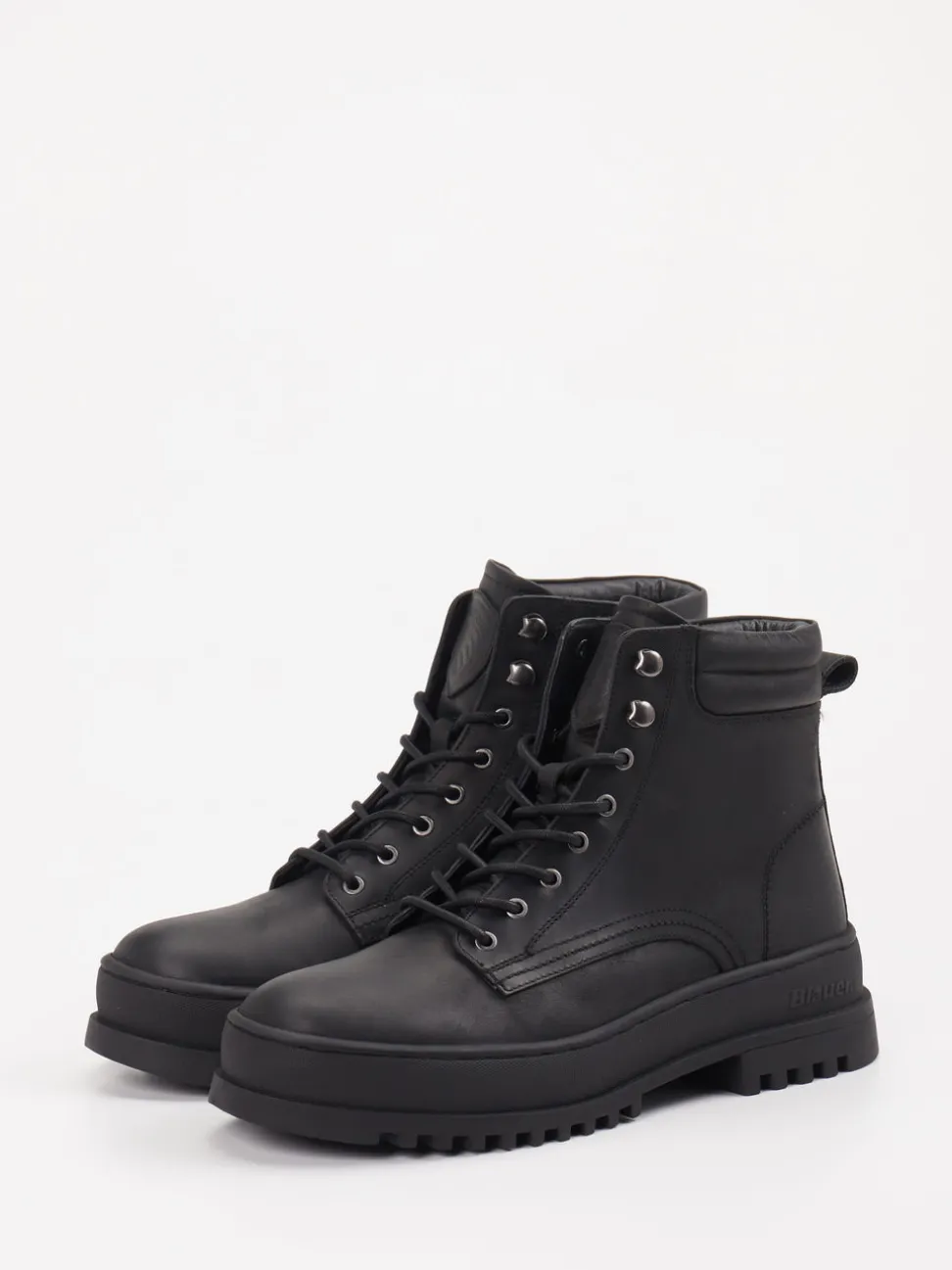 Blauer – Schnürboots aus Kalbleder schwarz