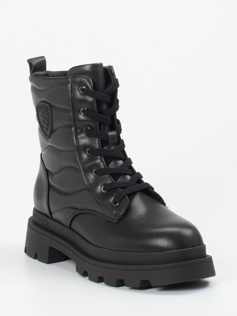 Blauer – Schnürboots aus Kalbleder Schwarz
