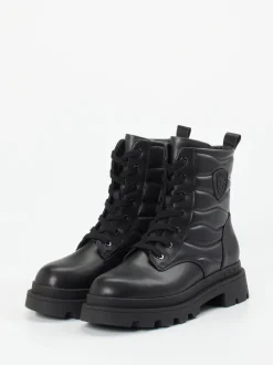 Blauer – Schnürboots aus Kalbleder Schwarz