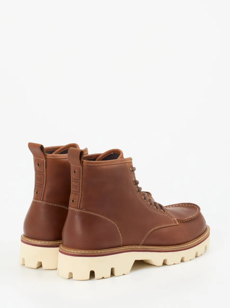 Blauer – Schnürboots aus Kalbleder mittelbraun