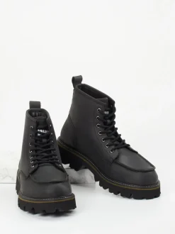 Blauer – Schnürboots aus Kalbleder schwarz