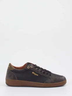 Blauer – Sneaker aus Kalbleder in Anthrazitgrau