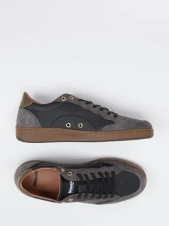 Blauer – Sneaker aus Kalbleder in Anthrazitgrau