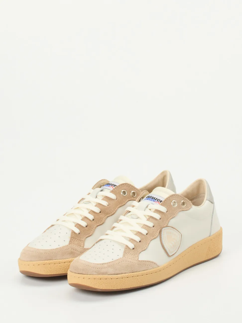 Blauer – Sneaker aus Kalbleder und Veloursleder