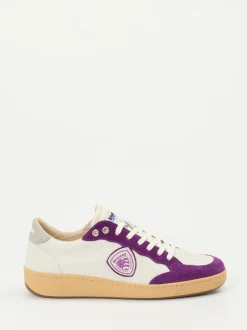 Blauer – Sneaker aus Kalbleder mit Veloursakzenten