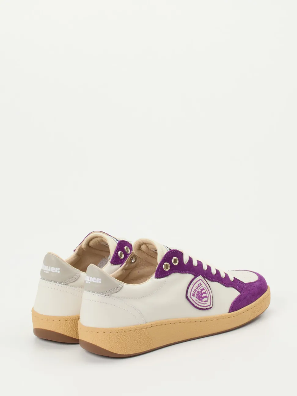 Blauer – Sneaker aus Kalbleder mit Veloursakzenten