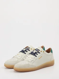 Blauer – Sneaker aus Leder in Cremeweiß