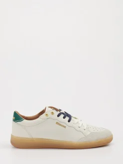 Blauer – Sneaker aus Leder in Cremeweiß