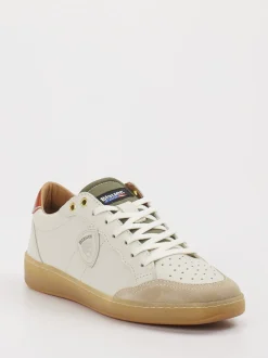 Blauer – Sneaker aus Leder in Cremeweiß