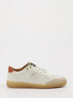 Blauer – Sneaker aus Leder in Cremeweiß