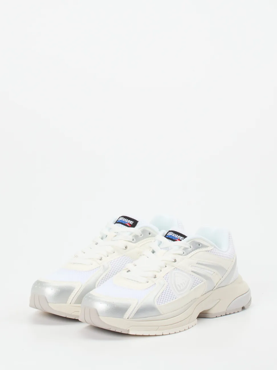 Blauer – Sneaker aus Textil in Off-White