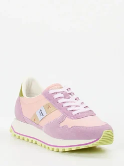 Blauer – Sneaker aus Veloursleder in Rosa