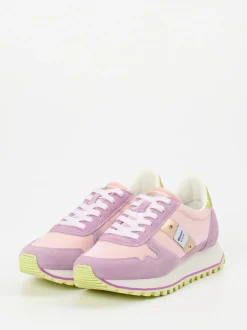 Blauer – Sneaker aus Veloursleder in Rosa
