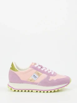 Blauer – Sneaker aus Veloursleder in Rosa