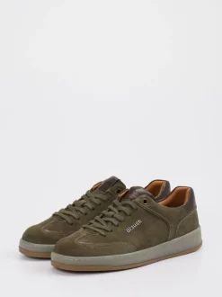 Blauer – Sneaker aus Veloursleder Olivgrün