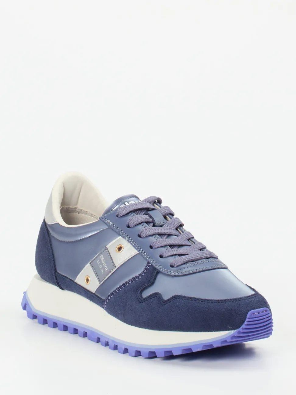 Blauer – Sneaker aus Veloursleder Lavendelblau
