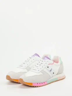 Blauer – Sneaker aus Veloursleder Off-White