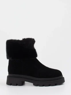 Blauer – Stiefelette aus Veloursleder schwarz