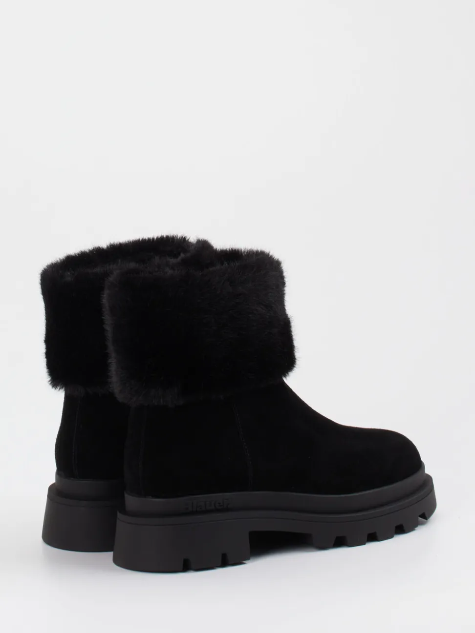 Blauer – Stiefelette aus Veloursleder schwarz