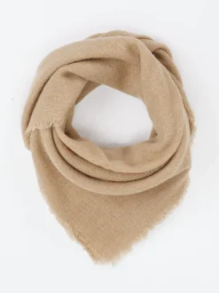 Blui – Dreieckstuch aus Kaschmir-Mix in Beige