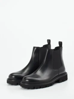 Boss – Chelsea Boots aus Kalbleder schwarz
