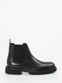 Boss – Chelsea Boots aus Kalbleder schwarz