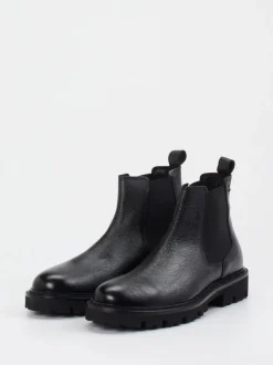 Boss – Chelsea Boots aus Kalbleder schwarz