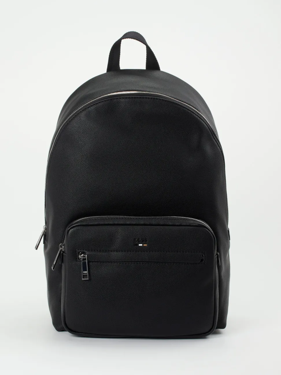 Boss – Daypack aus Textil in Lederoptik Schwarz